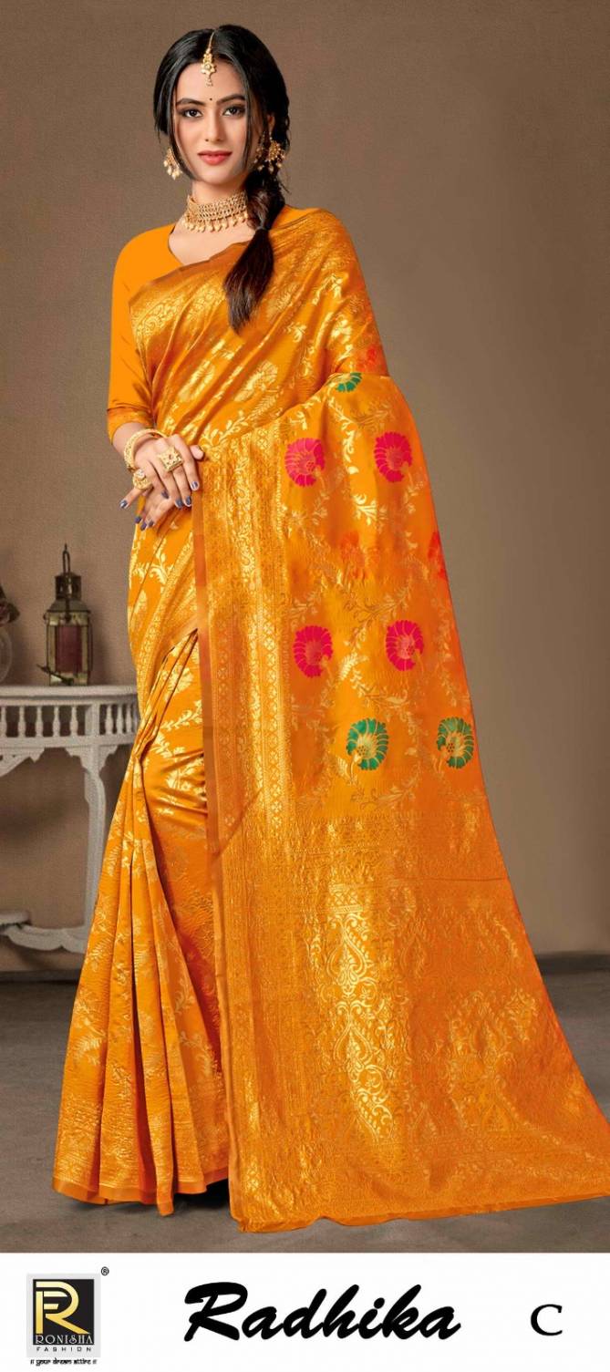 Ronisha Radhika Banarasi Silk Sarees Catalog
